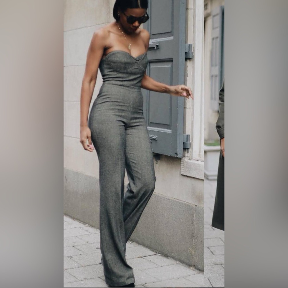 Wool Sleeveless Jumpsuit